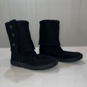 UGG Sweater Boots Black Size 7
